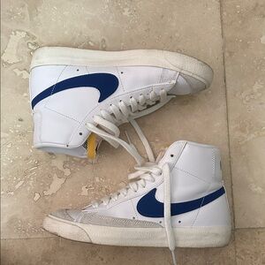 Nike White and Blue High-Tops